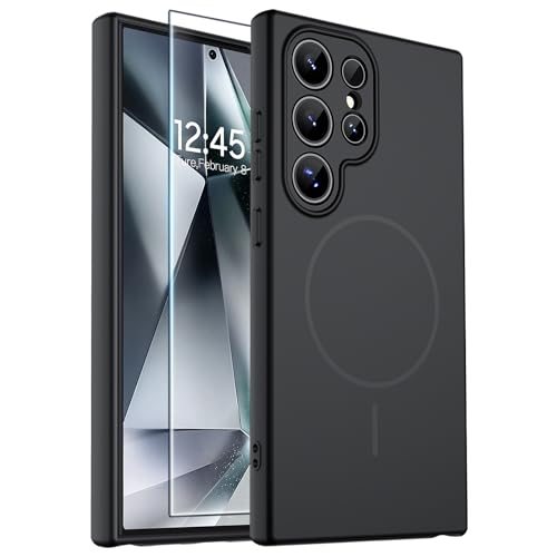 ZAPICA Magnetic Slim Case for Galaxy S24 Ultra in Midnight Black