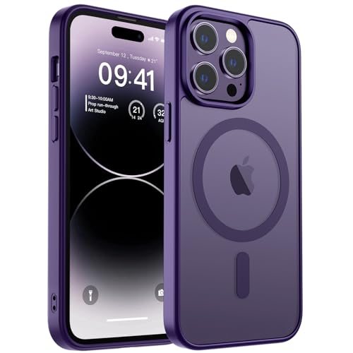 ZAPICA Magnetic Case for iPhone 14 Pro in Dark Purple