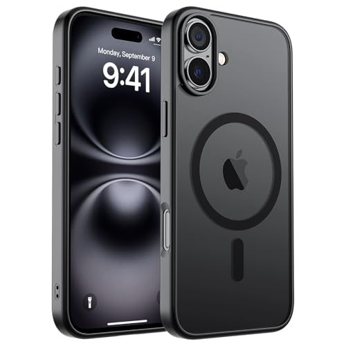 ZAPICA Magnetic Case for iPhone 16 Plus in Black